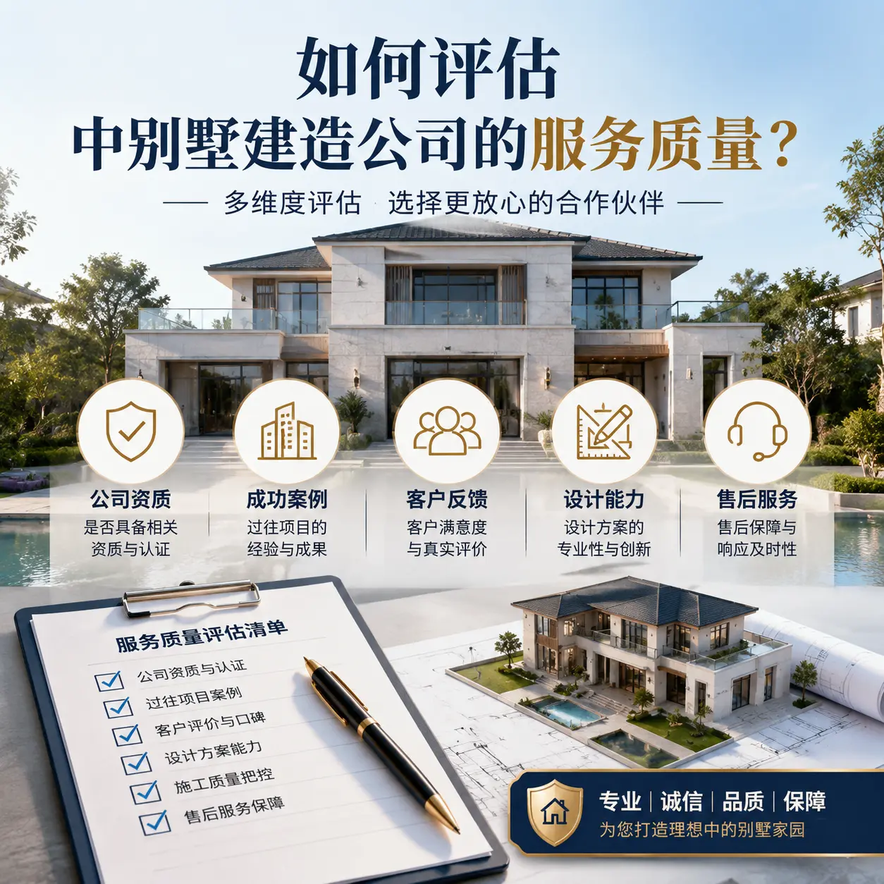 如何评估 乌当 中别墅建造公司的服务质量？