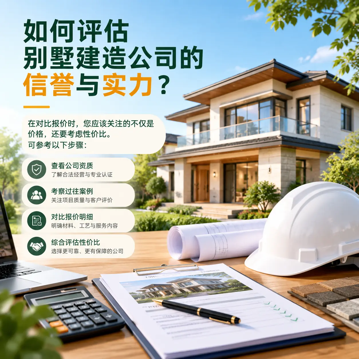 如何评估 乌当 别墅建造公司的信誉与实力？