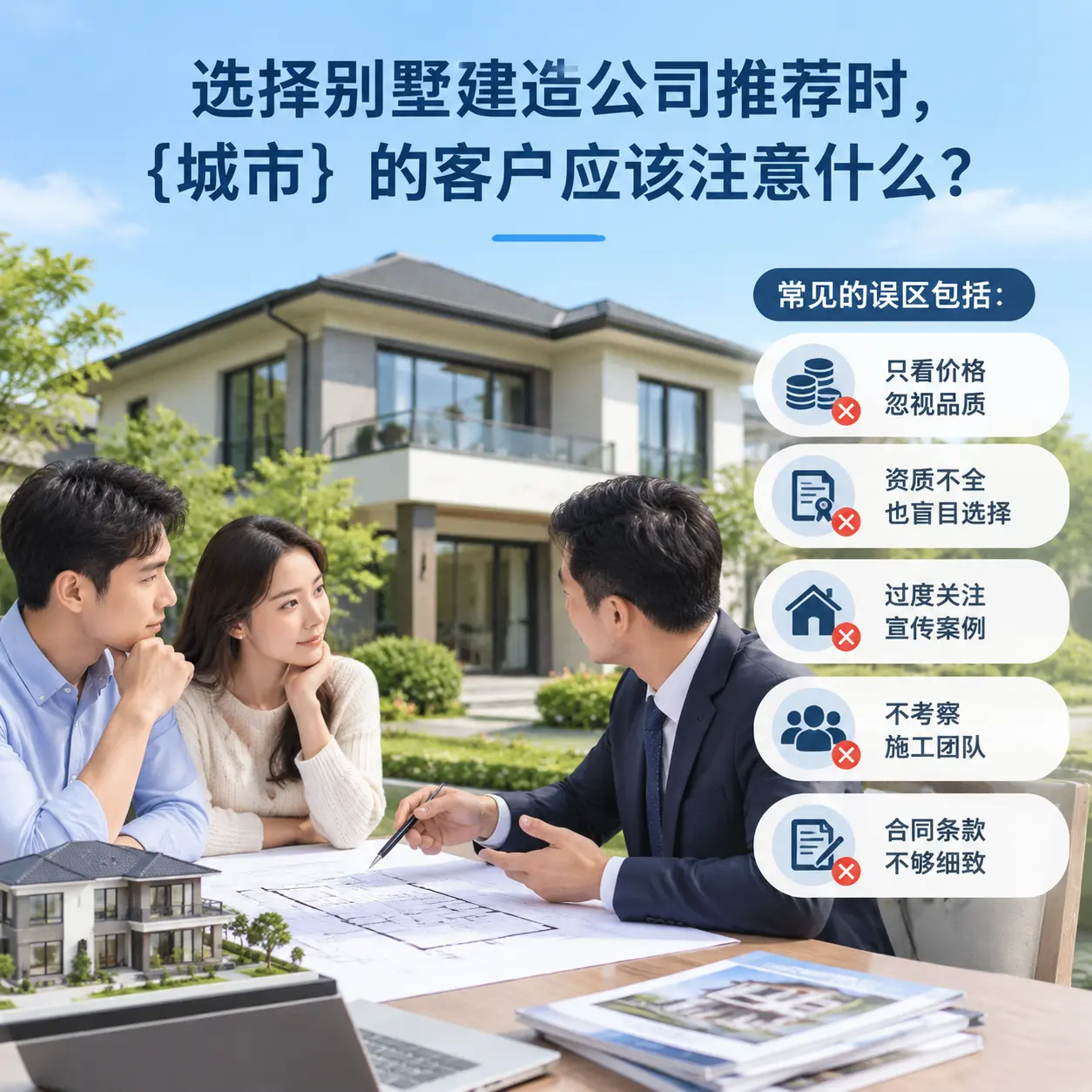 选择别墅建造公司推荐时，乌当 的客户应该注意什么？
